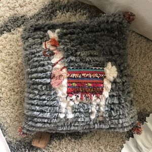 World Market NWT llama pillow!
